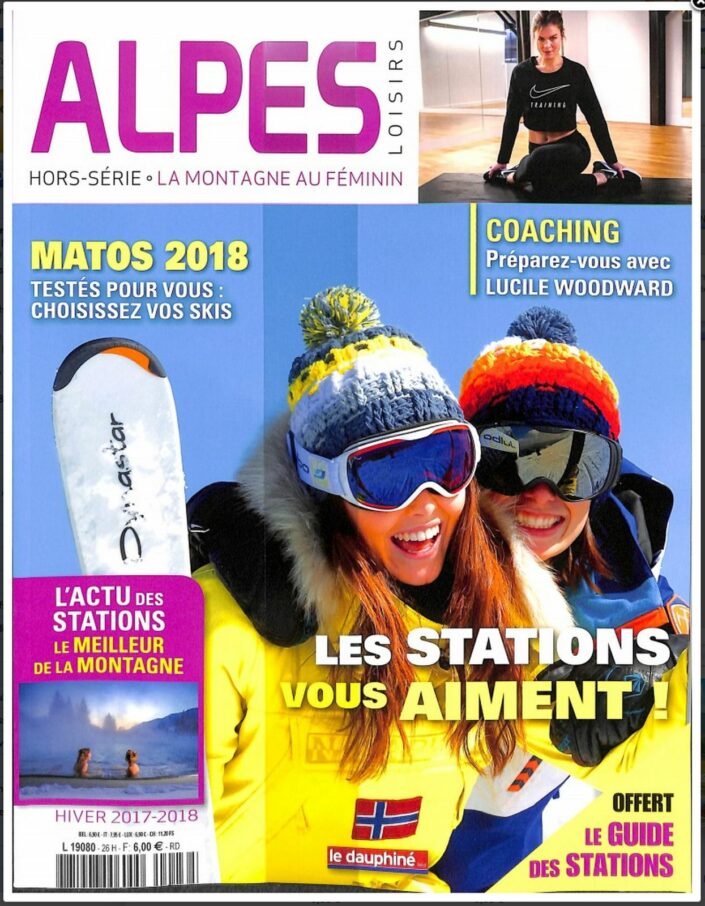 Publication d'une photo de qualité professionnelle couverture pour le magazine Alpes Loisirs