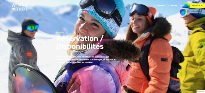 Parution d'une photo de ski de l'Agence Urope pour le catalogue Alpes IsHere