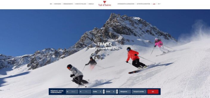 Publication d'une photo de l'Agence Urope sur le site internet de Val d'Isère